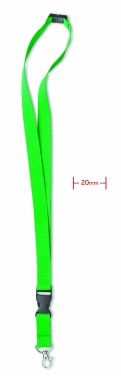 Logo trade promotional merchandise image of: Lanyard hook and buckle 20 mm