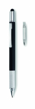 Logo trade promotional merchandise photo of: Spirit level pen with ruler