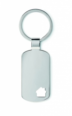 Logo trade promotional items image of: Key ring with house detail Jelgava