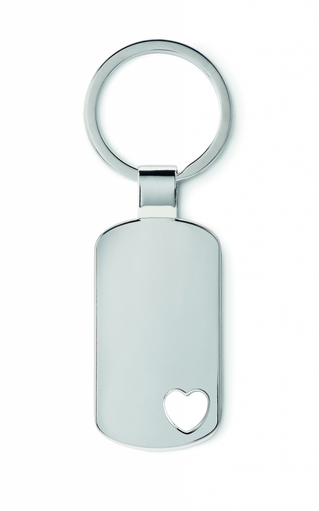 Logo trade advertising product photo of: Key ring with heart detail Jūrmala