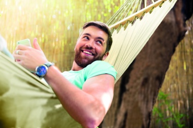 Logo trade corporate gifts picture of: Hammock polycotton