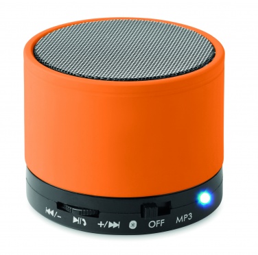 Logo trade promotional giveaway photo of: Round wireless speaker