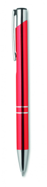 Logo trade promotional giveaways image of: Push button aluminium pen BERN