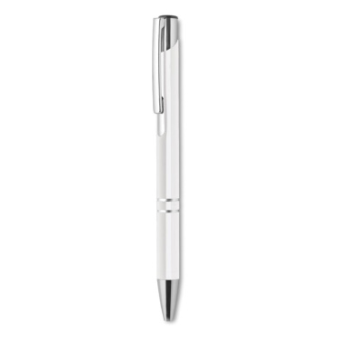 Logo trade corporate gifts image of: Push button aluminium pen BERN