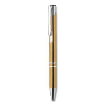 Logo trade promotional products picture of: Push button aluminium pen BERN