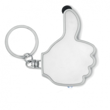 Logo trade promotional giveaways picture of: Thumbs up led light w/key ring Valmiera