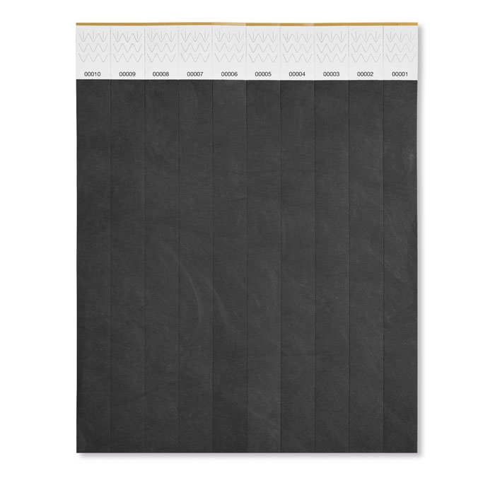Logo trade promotional gifts image of: One sheet of 10 wristbands