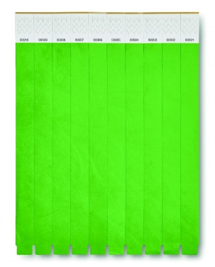 Logo trade promotional items image of: One sheet of 10 wristbands