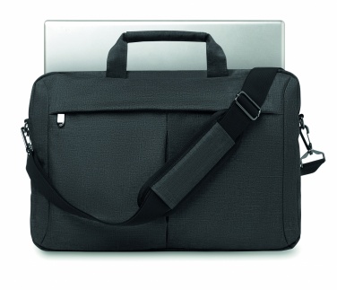 Logo trade promotional giveaways image of: Laptopbag in 360D polyester