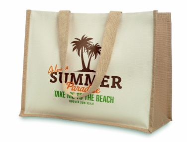 Logotrade promotional giveaway picture of: Jute and canvas shopping bag