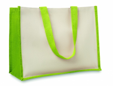 Logo trade promotional product photo of: Jute and canvas shopping bag
