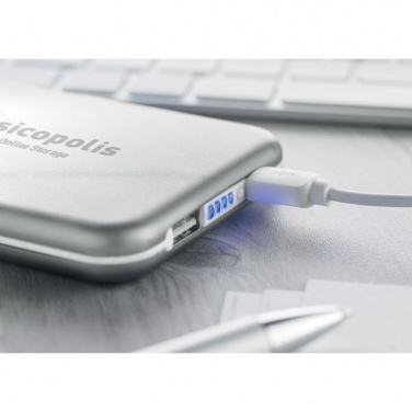 Logo trade promotional merchandise image of: 4000 mAH solar powerbank