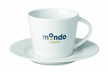 Logotrade promotional giveaway image of: Cappuccino cup and saucer