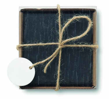 Logotrade promotional gift picture of: Slate coasters with EVA bottom