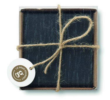 Logotrade promotional item picture of: Slate coasters with EVA bottom