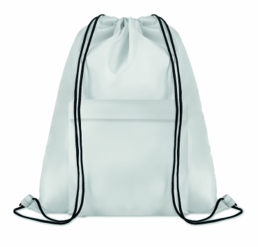 Logo trade business gifts image of: 210D Polyester drawstring bag