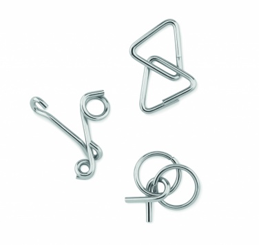 Logotrade promotional merchandise image of: Set of 3 metal brain teasers