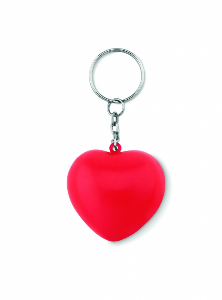 Logo trade business gift photo of: Key ring with PU heart Ogre