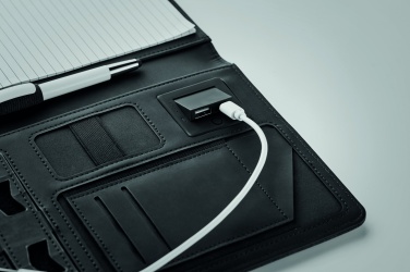 Logotrade corporate gift picture of: A5 folder with power bank