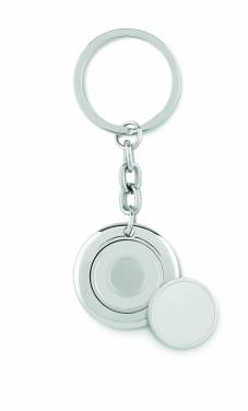 Logo trade promotional gift photo of: Key ring with token Cēsis