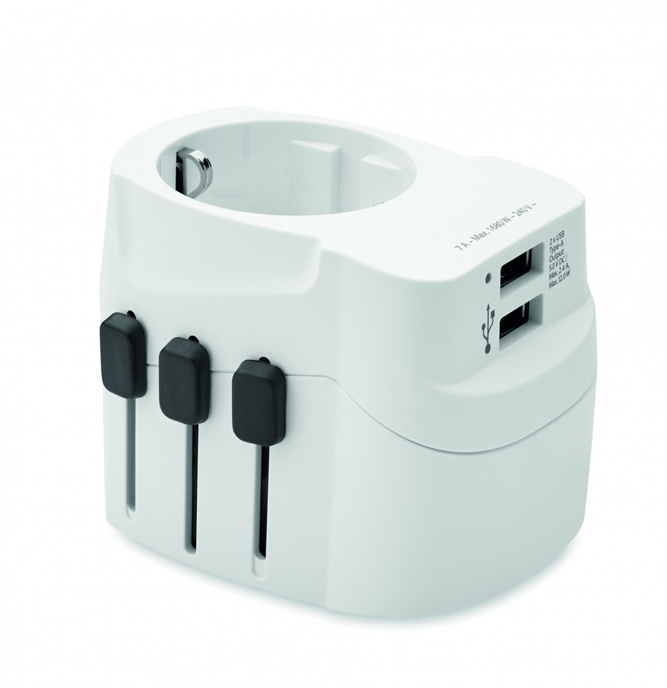 Logotrade promotional gift image of: PRO Light 2x USB. 3-pole