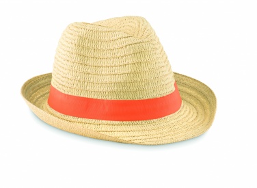 Logo trade promotional merchandise image of: Paper straw hat