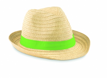 Logo trade promotional giveaways image of: Paper straw hat