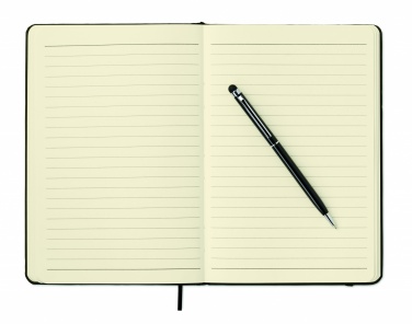 Logotrade business gift image of: A5 notebook w/stylus 72 lined