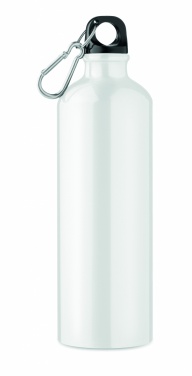 Logo trade promotional giveaways picture of: Single-walled 750 ml aluminum bottle with a carabiner and customizable printing