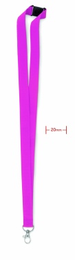Logotrade promotional gift picture of: Lanyard with metal hook 20 mm