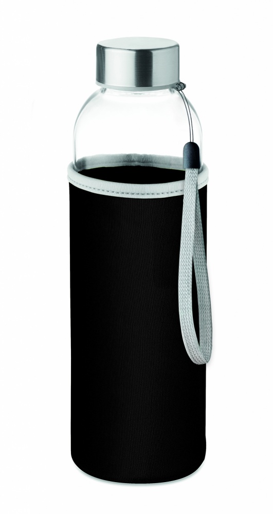 Logotrade promotional giveaway image of: Glass bottle in pouch 500ml