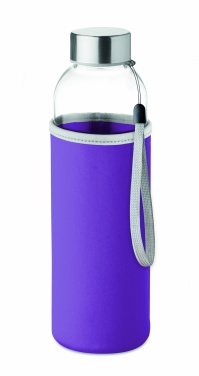 Logotrade promotional item image of: Glass bottle in pouch 500ml