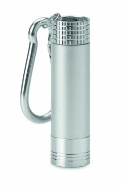 Logo trade promotional product photo of: Aluminium/ABS LED key ring Aizkraukle
