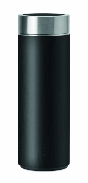 Logo trade corporate gifts picture of: Double wall bamboo flask 400ml