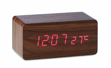 Logotrade promotional product picture of: LED clock/5W wireless charger