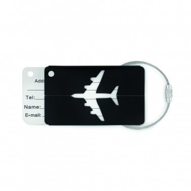 Logo trade corporate gifts image of: Aluminium luggage tag