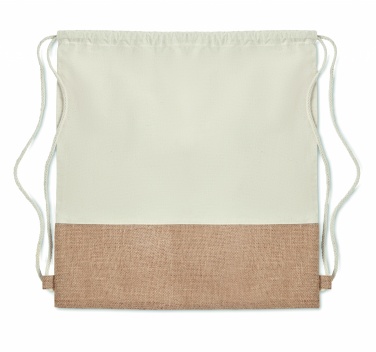 Logotrade promotional merchandise photo of: Drawstring bag w/ jute details