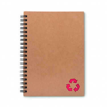 Logo trade business gifts image of: Mineral paper notebook 70 line