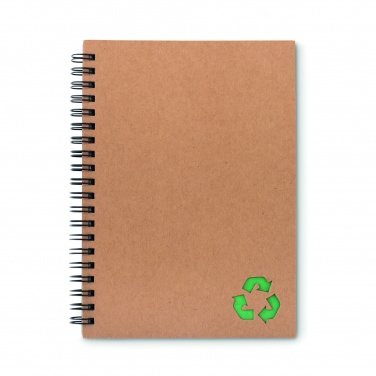 Logo trade promotional giveaways image of: Mineral paper notebook 70 line