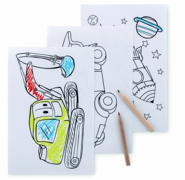 Logo trade advertising product photo of: Colouring set with 6 pencils