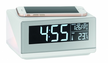 Logotrade promotional products photo of: LED clock & wireless charger5W