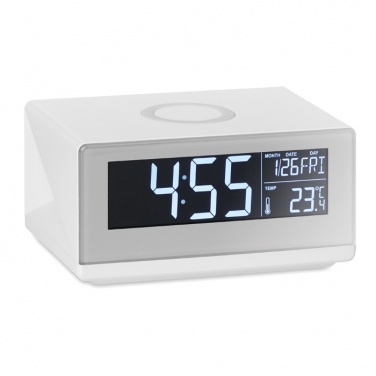 Logotrade promotional items photo of: LED clock & wireless charger5W