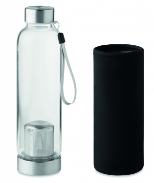 Logo trade promotional items image of: Single wall glass bottle 500ml