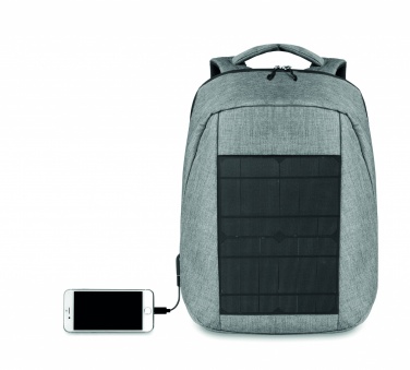 Logo trade advertising products image of: Backpack solar