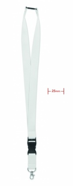 Logo trade promotional merchandise photo of: Lanyard with metal hook 25mm