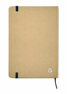 Logo trade corporate gift photo of: A5 recycled notebook 80 lined