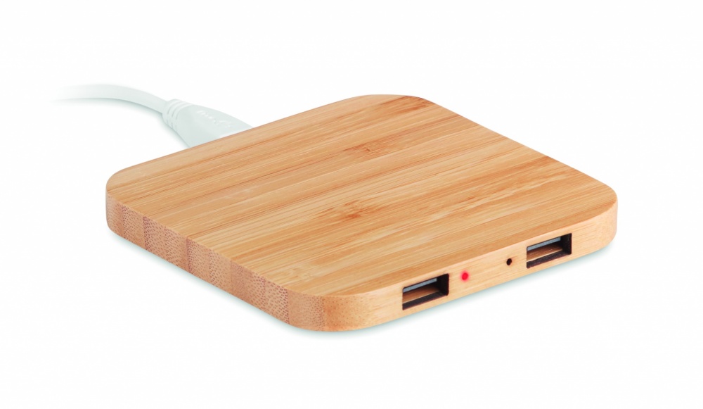 Logotrade promotional merchandise photo of: Bamboo wireless charge pad 5W