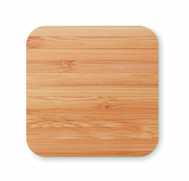 Logo trade promotional product photo of: Bamboo wireless charge pad 5W
