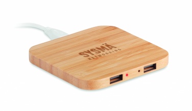 Logotrade business gifts photo of: Bamboo wireless charge pad 5W