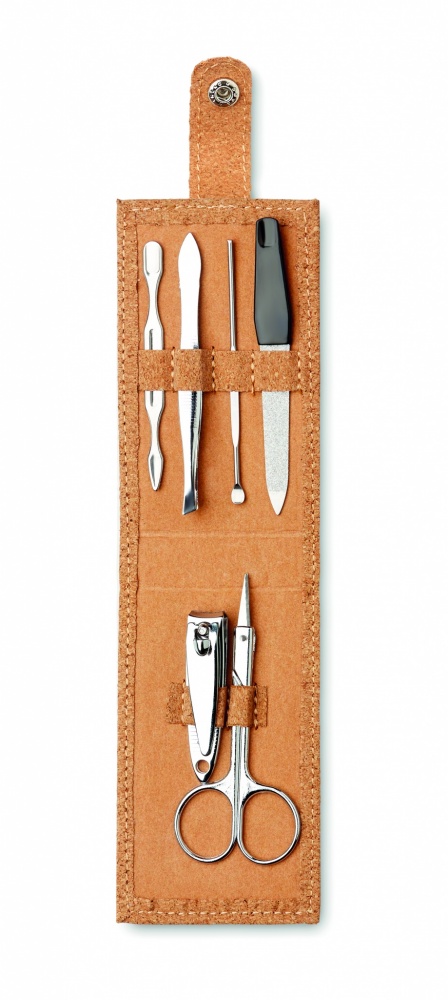 Logotrade advertising products photo of: Cork 6 piece manicure set